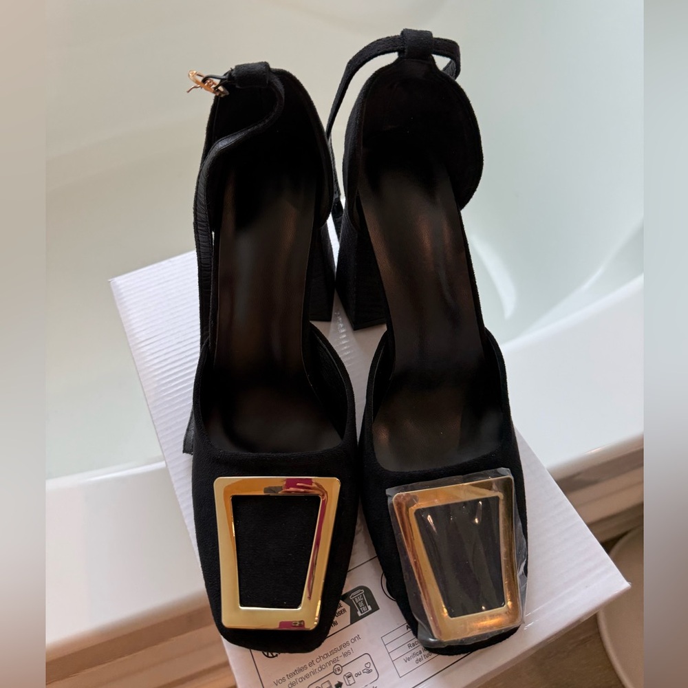 Black & Gold Heels